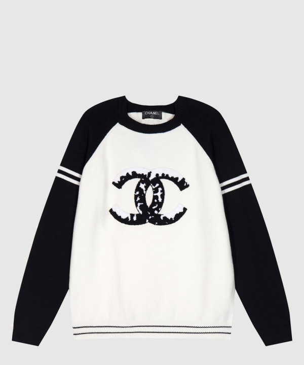 샤넬 로고 프린트 긴팔