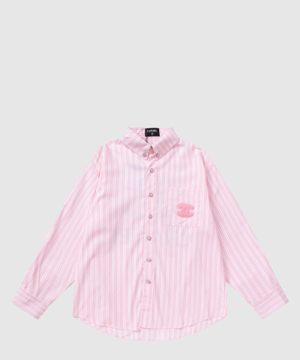 샤넬 로고 도트 셔츠