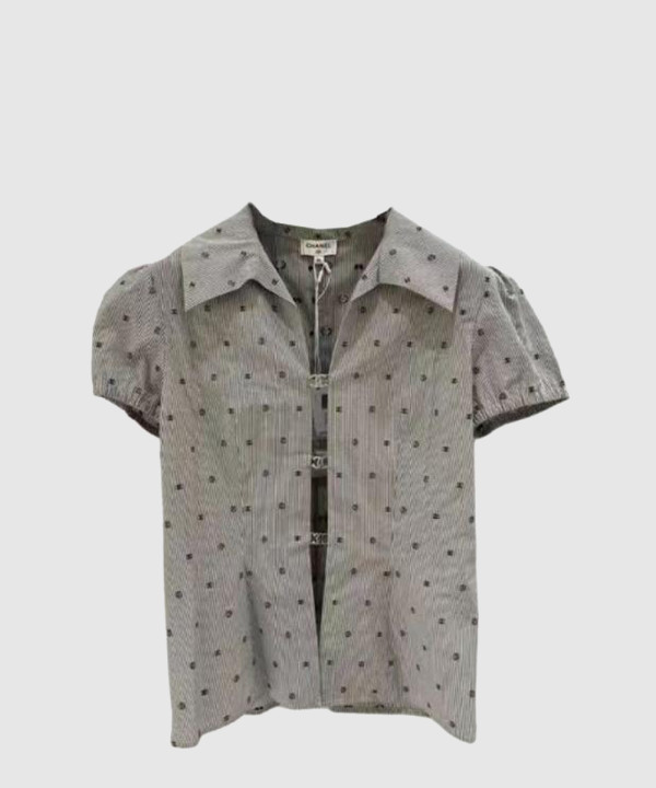 샤넬 로고 프린트 반팔