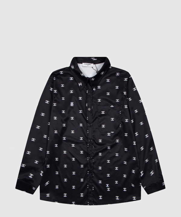 샤넬 로고 도트 셔츠