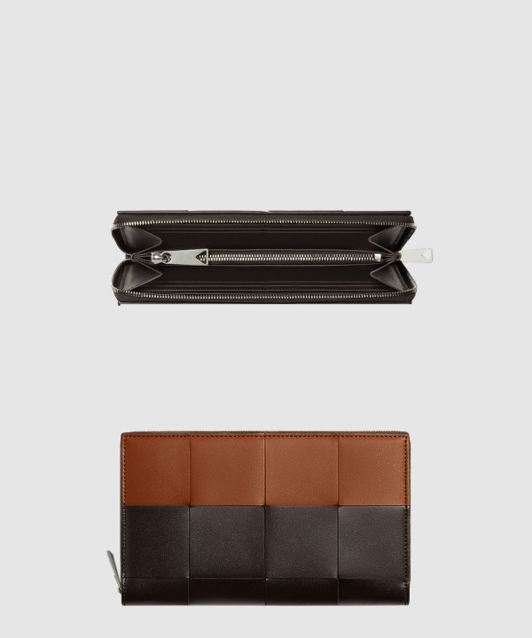 보테가베네타 카세트 지퍼-어라운드 지갑 748054