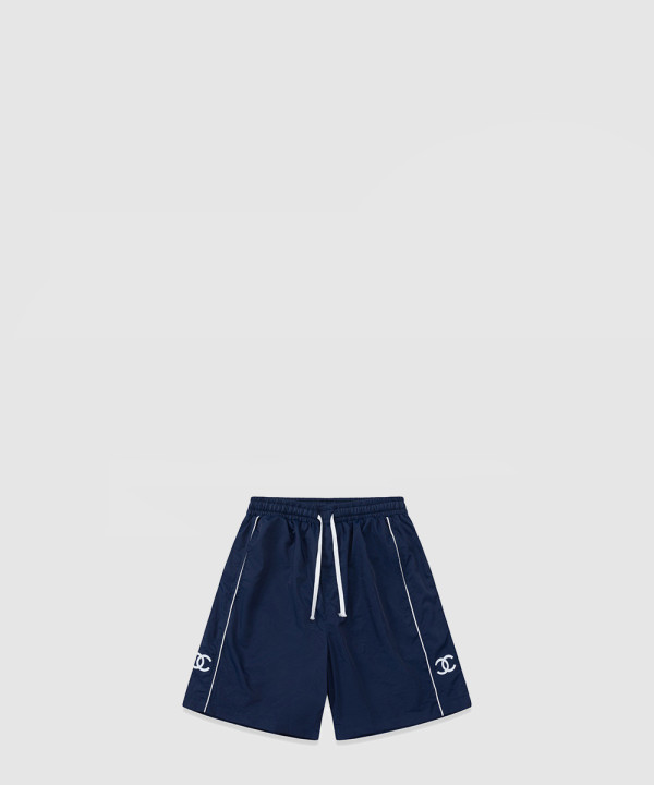 샤넬 로고 프린트 팬츠