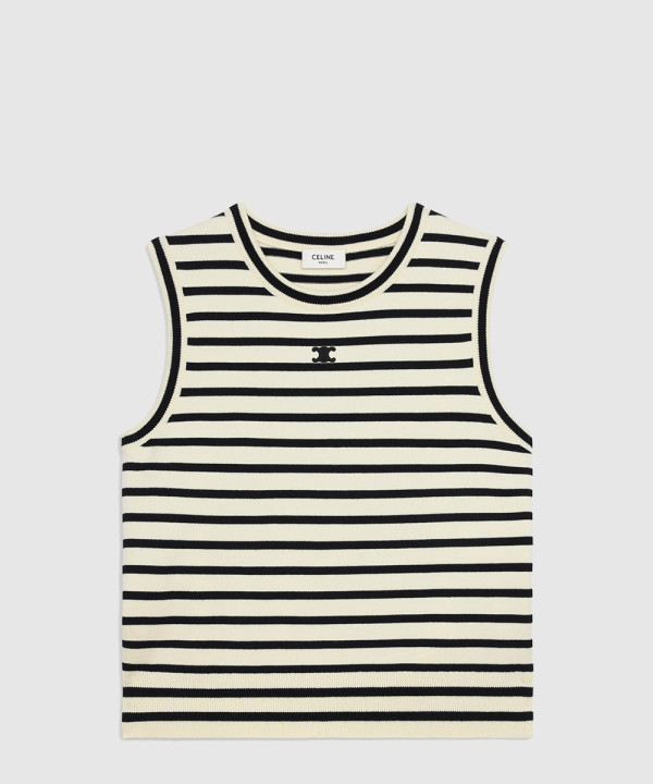 셀린느 트리옹프 슬리브리스 마리니에르 스웨터