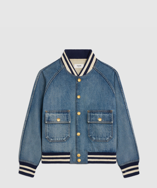 셀린느 테디 재킷 클린 오션 브리드 워시 데님