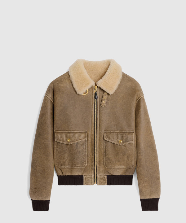 셀린느 에비에이터 블루종 재킷