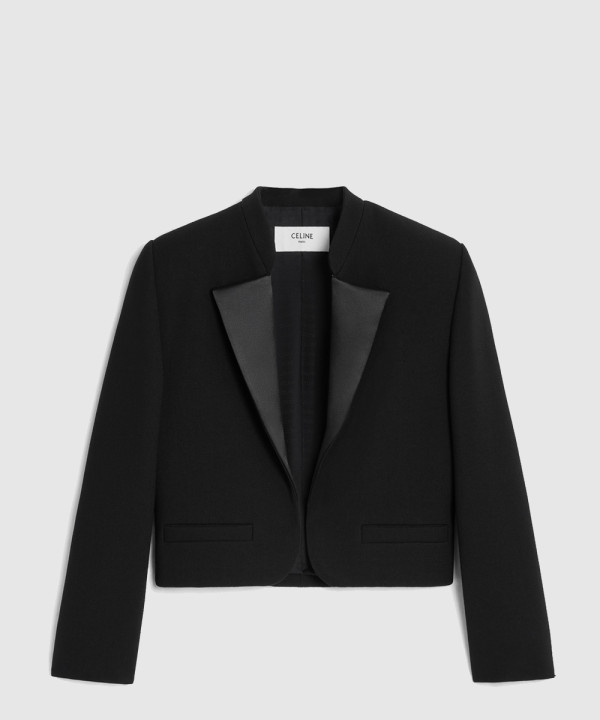 셀린느 더블 크레이프 새틴 재킷