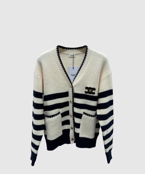 셀린느 프린트 니트 톱