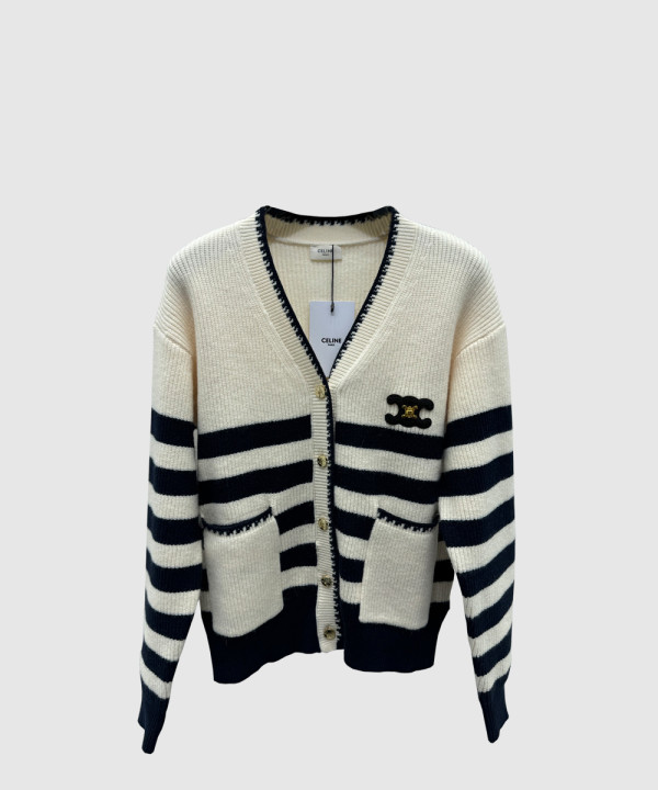 셀린느 프린트 니트 톱