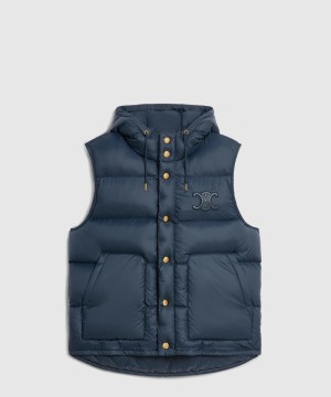 셀린느 슬리브리스 다운 재킷