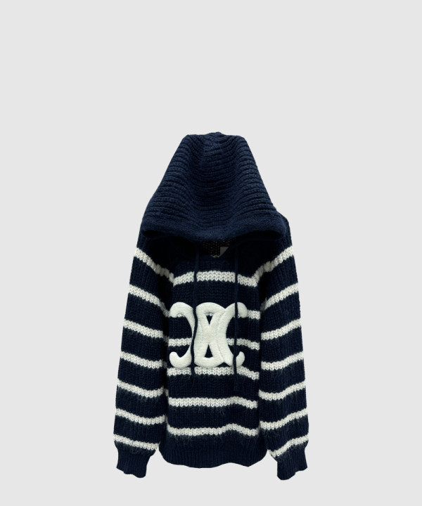 셀린느 프린트 니트 톱