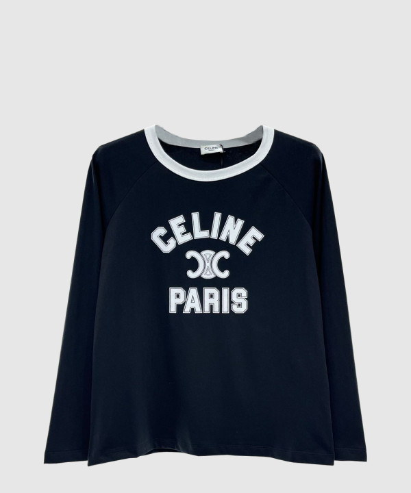 셀린느 코튼 저지 티셔츠