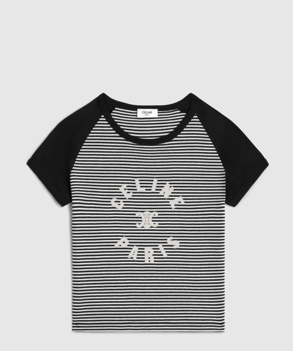 셀린느 트리옹프 티셔츠 코튼 저지