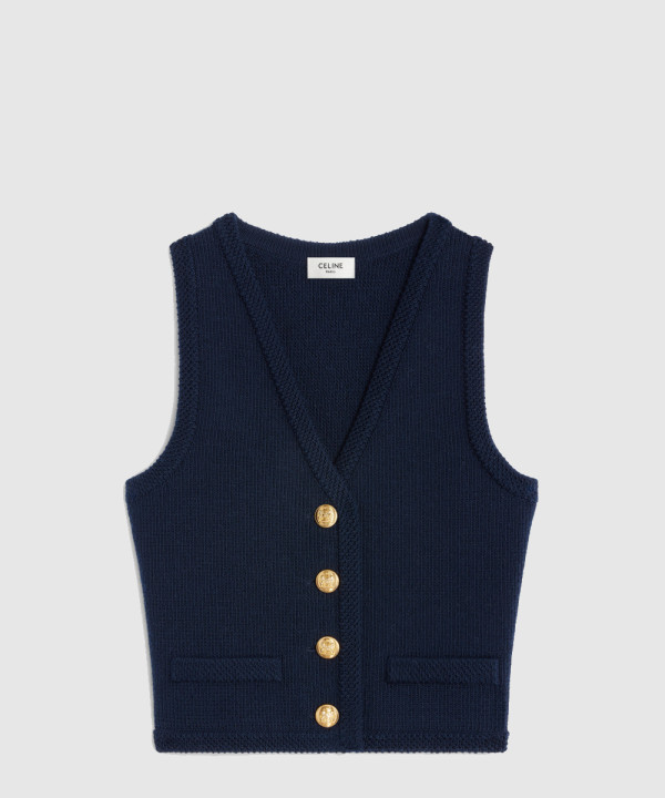 셀린느 크롭 질레 울