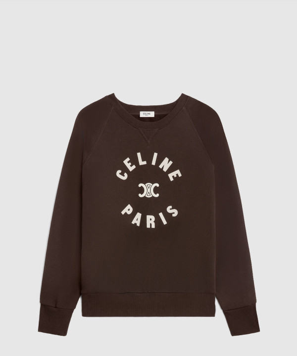 셀린느 트리옹프 스웨트셔츠 코튼 플리스