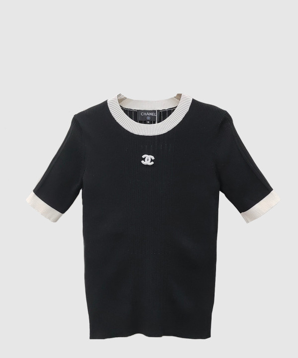 셀린느 로고 프린트 반팔