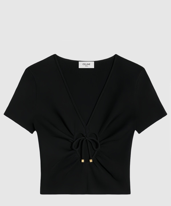 셀린느 로고 프린트 반팔