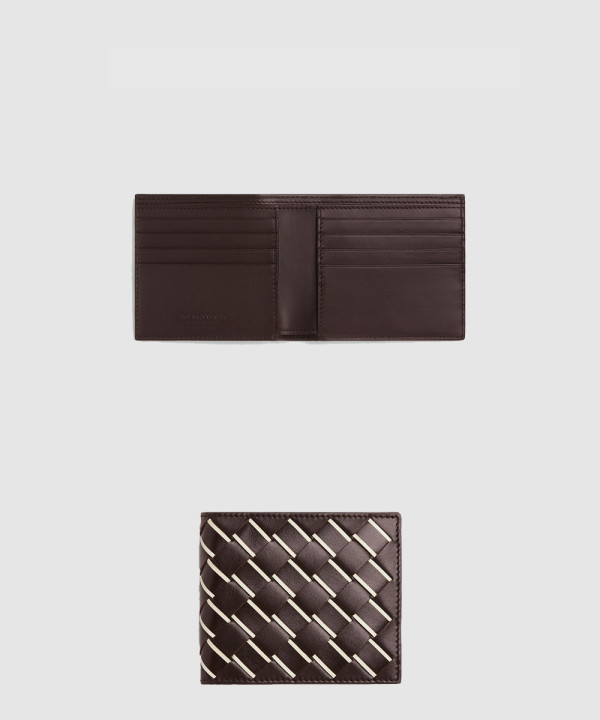 보테가베네타 인트레치아토 스트라이프 반지갑 퐁당 743211
