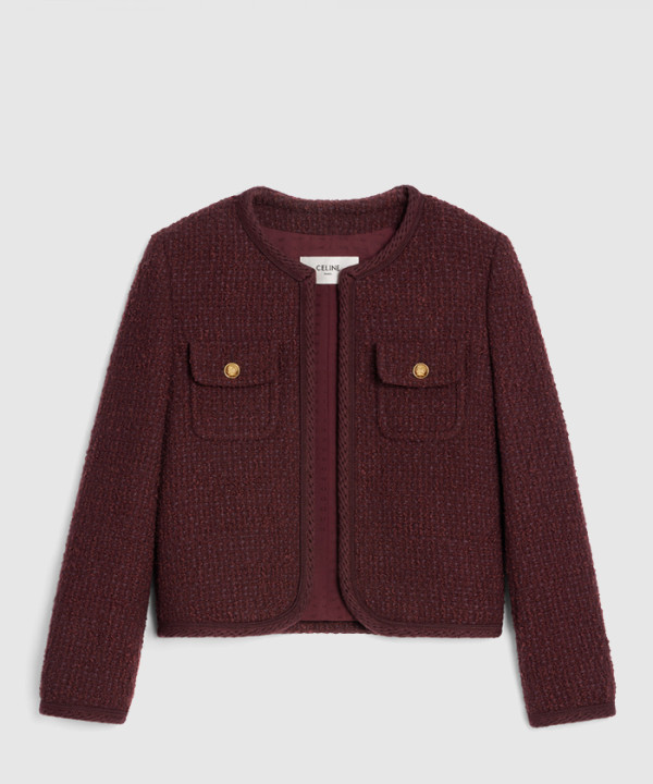 셀린느 로고 쇼트 코트