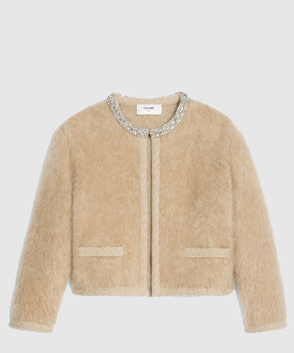 셀린느 로고 쇼트 코트