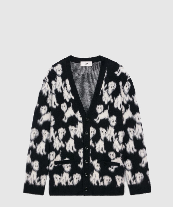 셀린느 로고 쇼트 코트