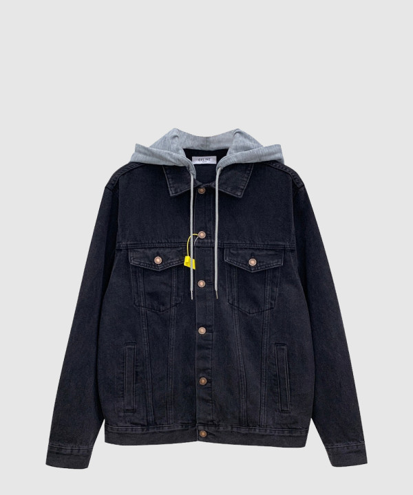 셀린느 로고 쇼트 코트