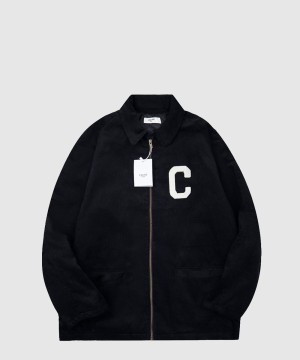 셀린느 로고 쇼트 코트