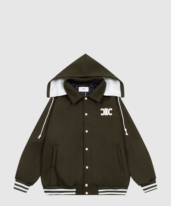 셀린느 로고 쇼트 코트