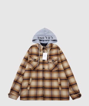 셀린느 로고 쇼트 코트