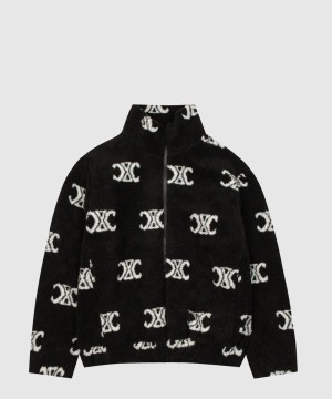 셀린느 로고 쇼트 코트