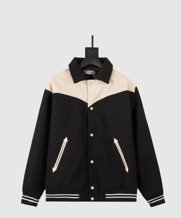 셀린느 로고 쇼트 코트