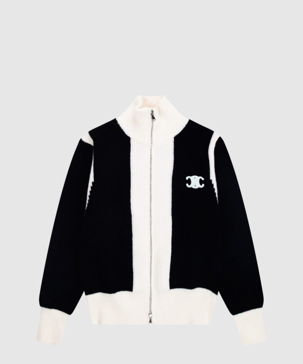 셀린느 로고 쇼트 코트