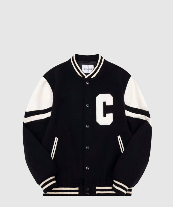 셀린느 로고 쇼트 코트