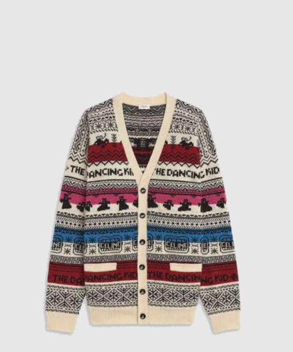 셀린느 니트 카디건 코트