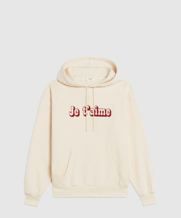 셀린느 로고 후드 긴팔