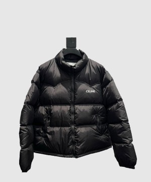 셀린느 로고 쇼트 패딩