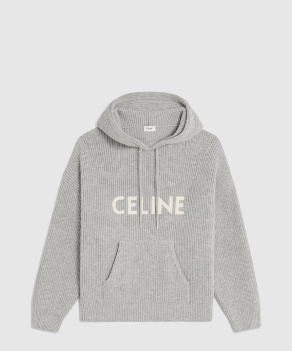 셀린느 로고 후드 긴팔