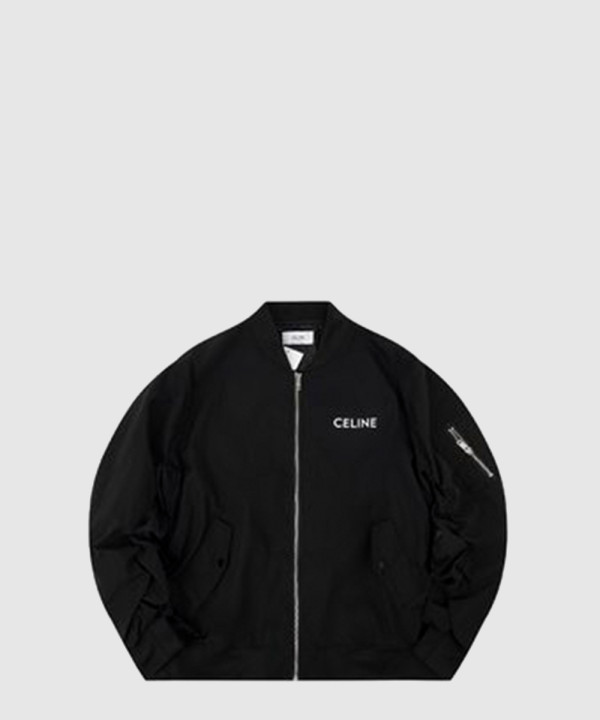 셀린느 로고 쇼트 코트