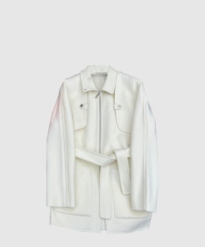 에르메스 로고 니트 코트