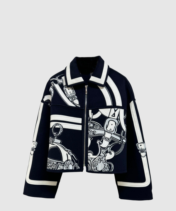 에르메스 캐시미어 임브로이더드 재킷