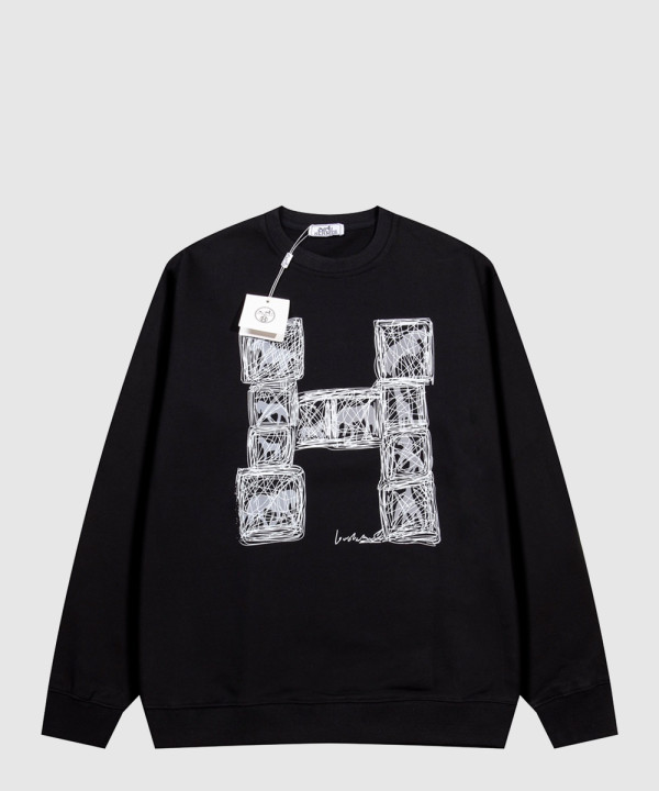 에르메스 플라워 코튼 톱