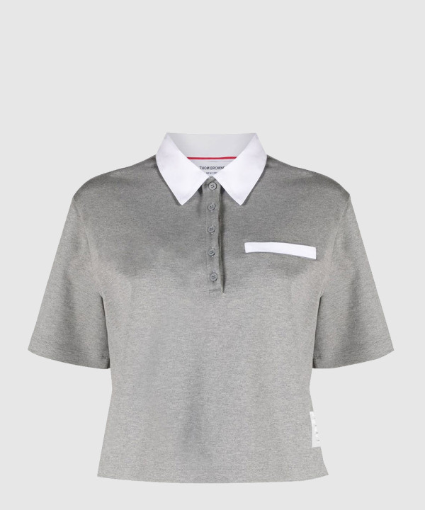 톰브라운 프린트 니트 톱