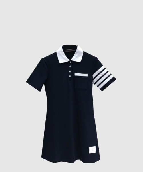 톰브라운 플라워 프린트 원피스