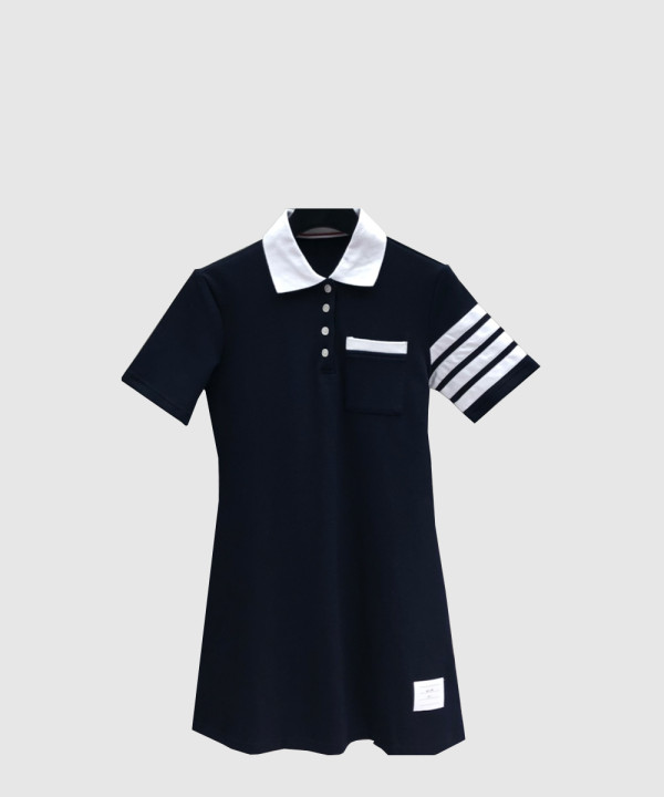 톰브라운 플라워 프린트 원피스