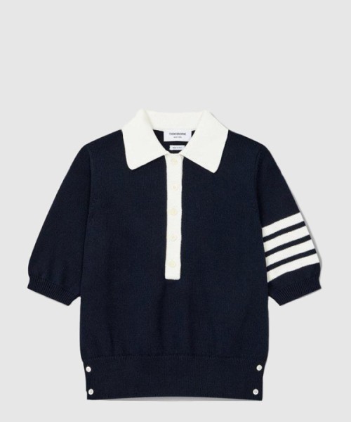 톰브라운 로고 프린트 반팔