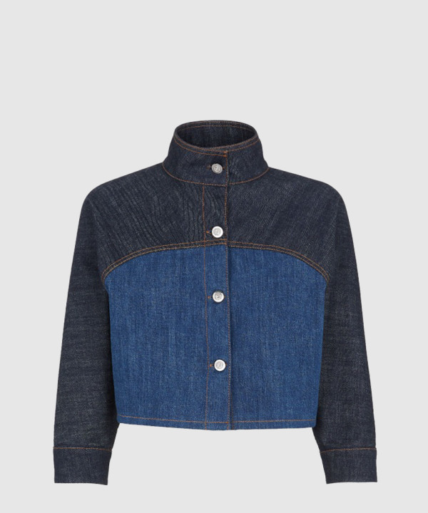 펜디 로고 쇼트 코트