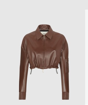 펜디 로고 쇼트 코트