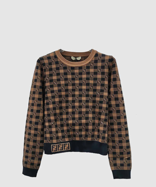 펜디 로고 프린트 긴팔