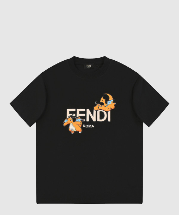 펜디 로고 프린트 반팔