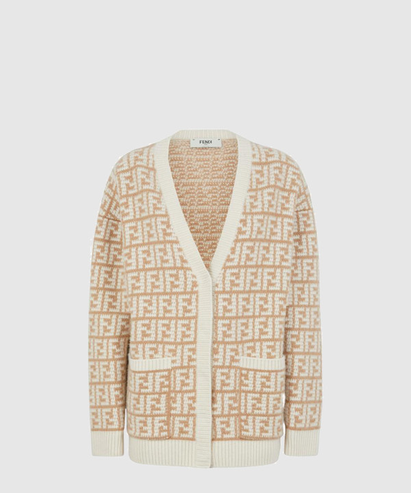 펜디 로고 긴팔 프린트 코트