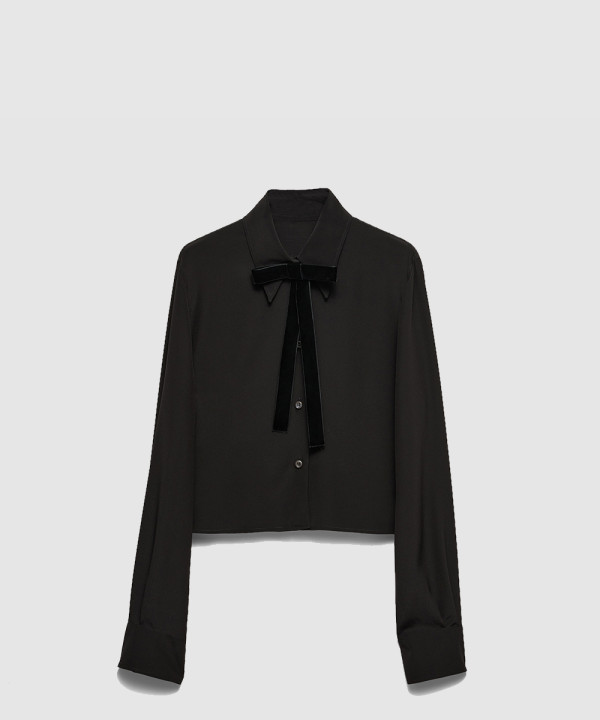 프라다 크레이프 드 신 셔츠